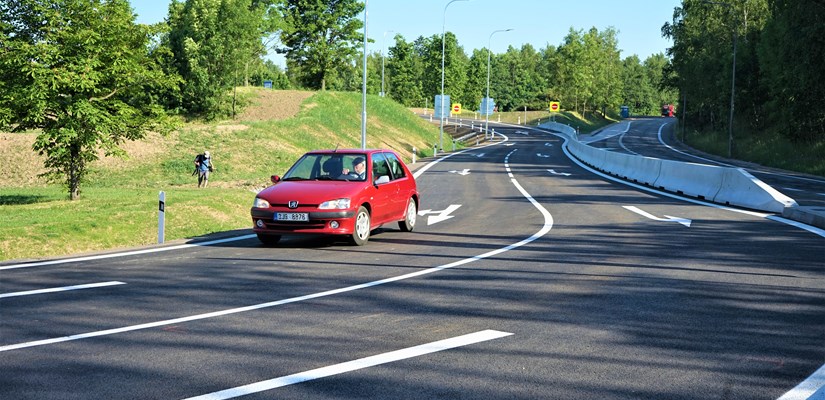 Jihlava I-38 sjezd na ulici Romana Havelky Jihlava I-38 sjezd na ulici Romana Havelky