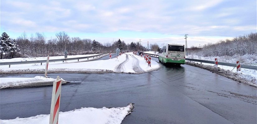 1_Křižovatka s napojením na Karvinou, od které bude zprovozněno dalších zhuba 700 metrů obchvatu. 1_Křižovatka s napojením na Karvinou, od které bude zprovozněno dalších zhuba 700 metrů obchvatu.